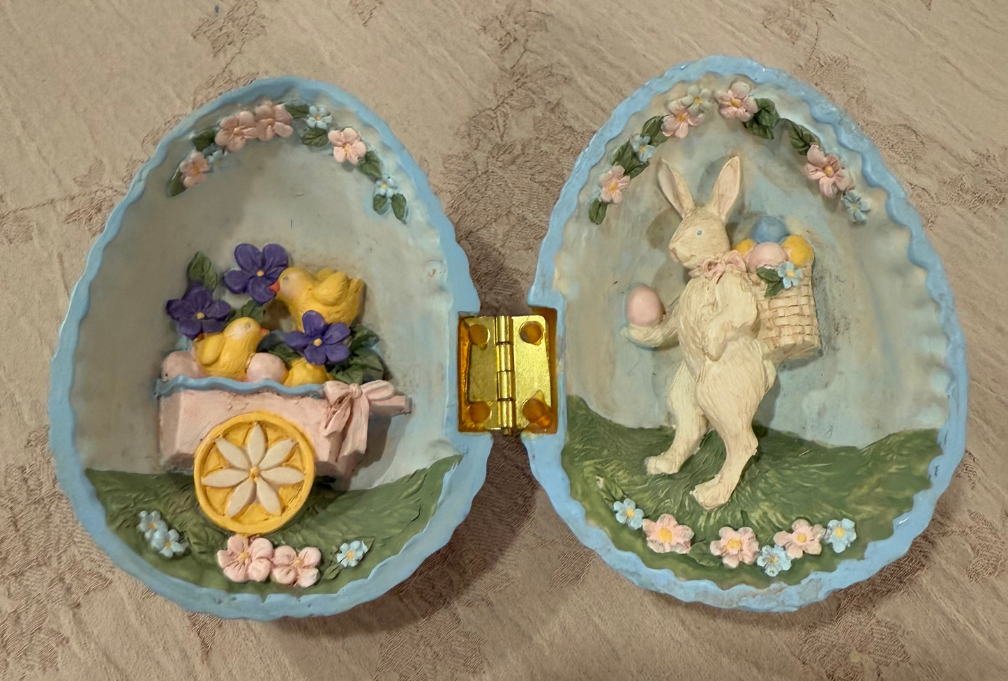Vintage Lillian Vernon “Peter Rabbit” Hinged Easter Egg Diorama (1990s)